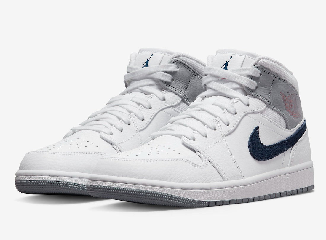 Jordan 1 Mid Paris White