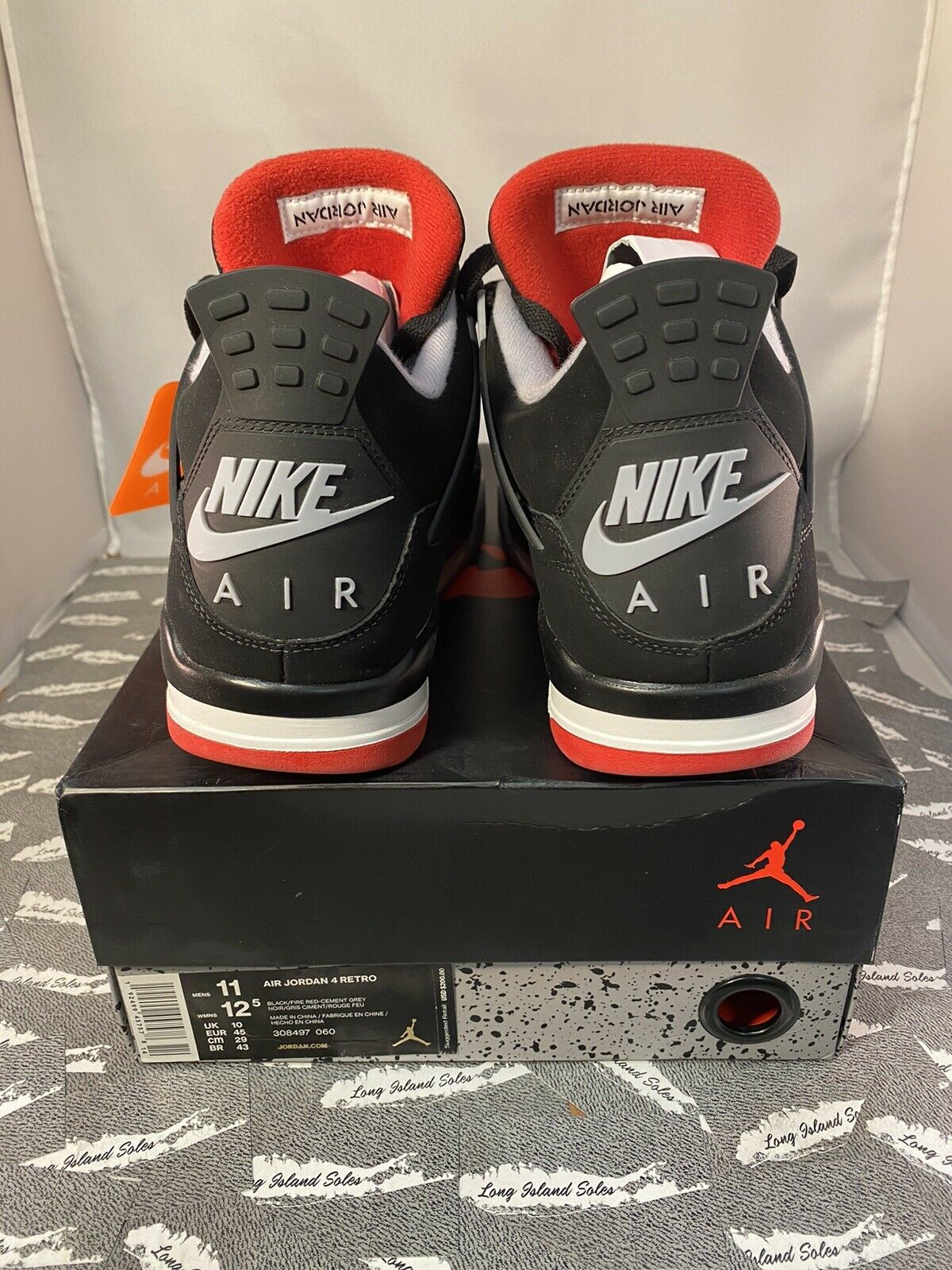 Air Jordan 4 Retro Bred 2019 Release Mens - 308497-060